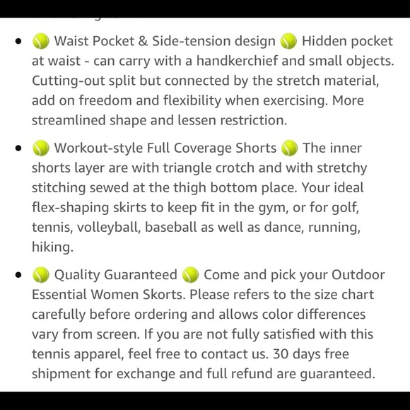 ZEALOTPOWER Athletic Skorts Tennis - Picture 8 of 14